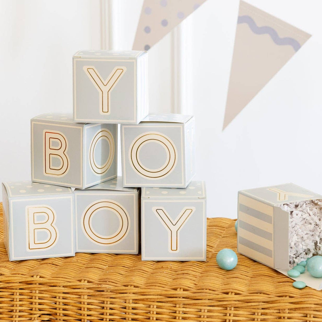 BAB1110 - Blue Block Treat Box My Mind’s Eye BAB1110 - Blue Block Treat Box Bonjour Fete - Party Supplies