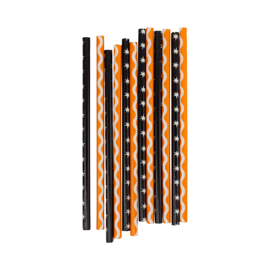 Vintage Ric Rac and Stars Reuseable Straws