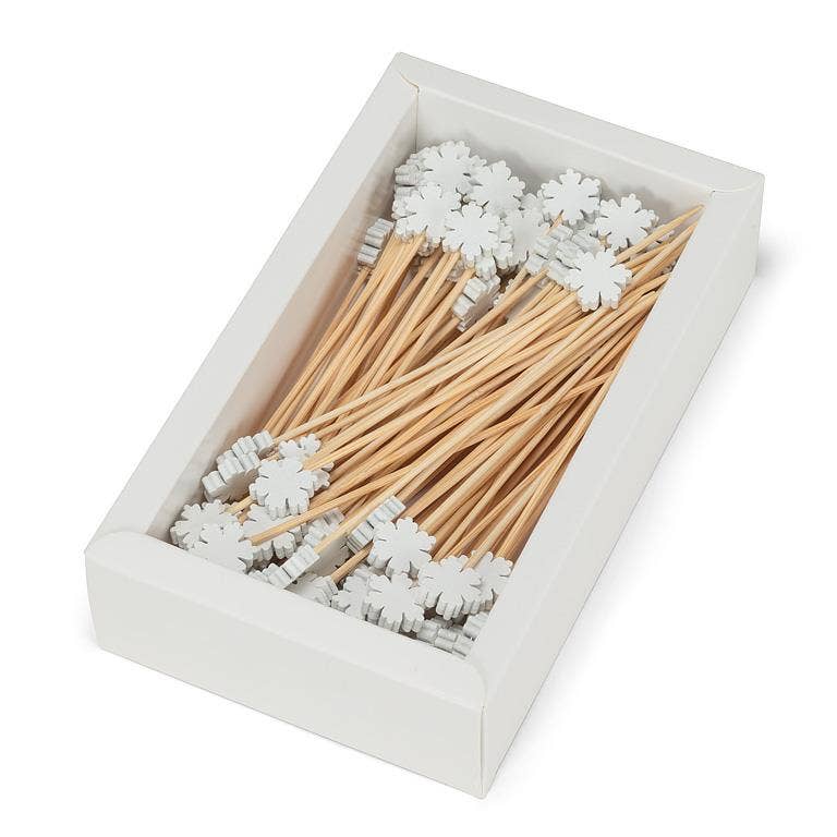 Snowflake Food & Cocktail Picks