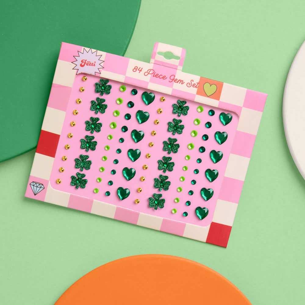 St Patty's Face Gems | green, gold, st patricks, glam xo, Fetti St Patty's Face Gems | green, gold, st patricks, glam Bonjour Fete - Party Supplies
