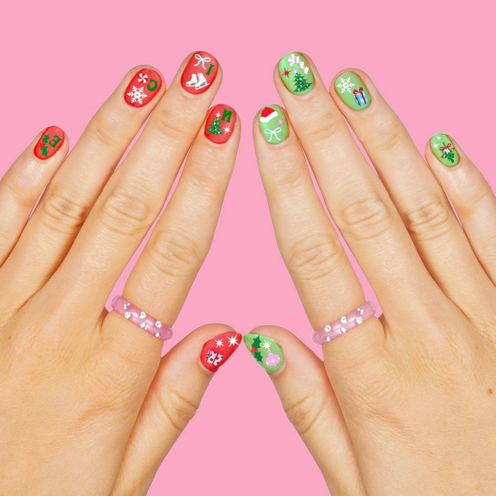 SANTA BABY NAIL STICKERS xo, Fetti Stickers & Temporary Tattoos SANTA BABY NAIL STICKERS Bonjour Fete - Party Supplies