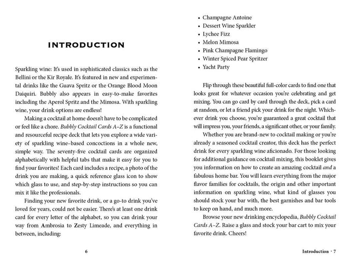 Bubbly Cocktail Cards A–Z by Adams Media: Flashcards; 80 pages / English Simon & Schuster Bubbly Cocktail Cards A–Z by Adams Media: Flashcards; 80 pages / English Bonjour Fete - Party Supplies