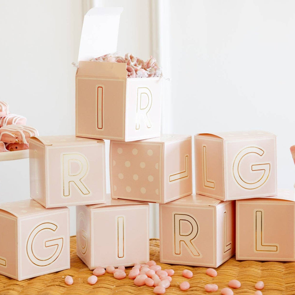 BAB1109 - Pink Block Treat Box My Mind’s Eye BAB1109 - Pink Block Treat Box Bonjour Fete - Party Supplies