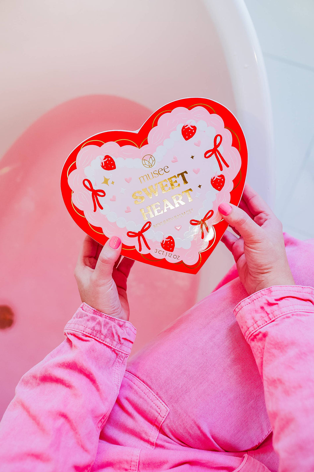 Sweet Heart Three Bath Balm Set Musee Sweet Heart Three Bath Balm Set Bonjour Fete - Party Supplies