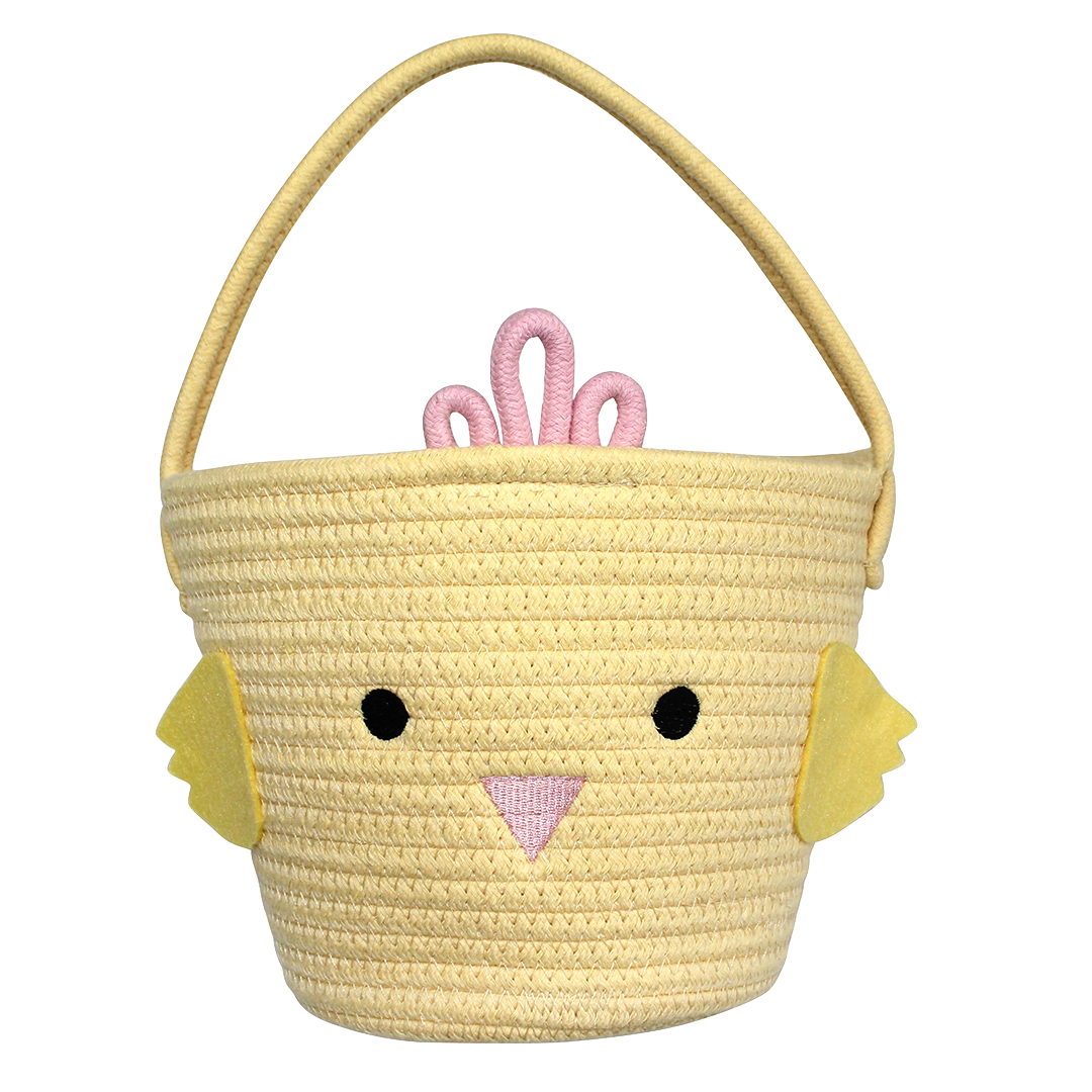 ROPE CHICK EASTER BASKET Emerson and Friends Easter Baskets Bonjour Fete - Party Supplies