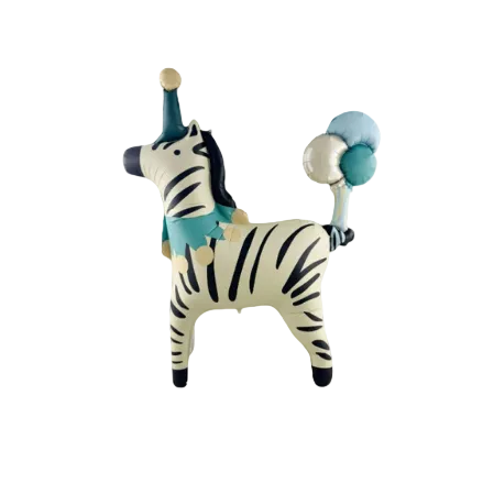 CIRCUS ZIBRA STANDING FOIL BALLOON Partybarco Balloon CIRCUS ZIBRA STANDING FOIL BALLOON Bonjour Fete - Party Supplies