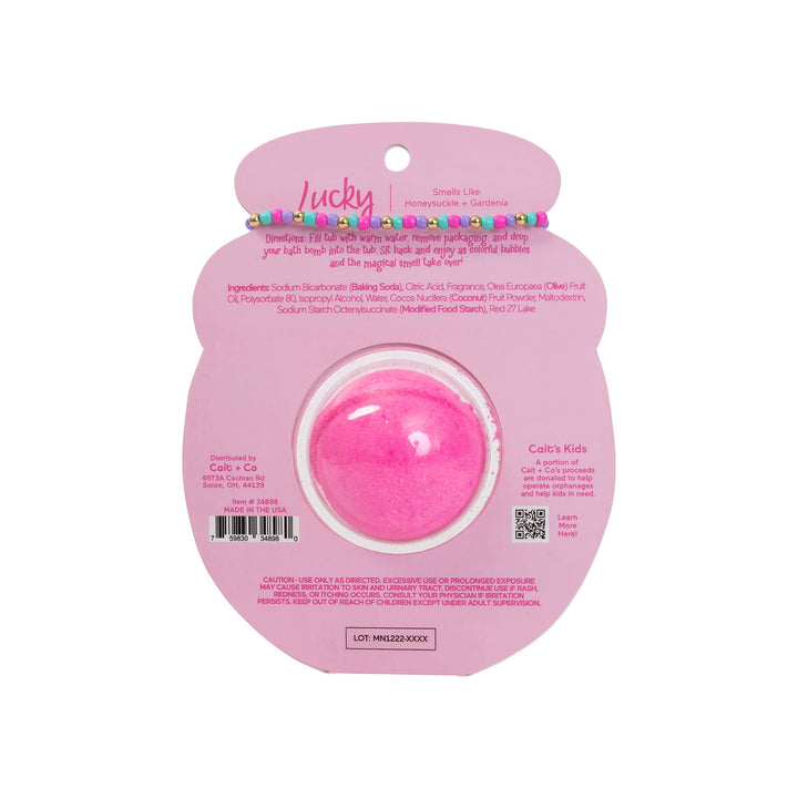 Friendship Bracelet Bath Bomb - Lucky | Forever Young Collection Cait + Co Friendship Bracelet Bath Bomb - Lucky | Forever Young Collection Bonjour Fete - Party Supplies