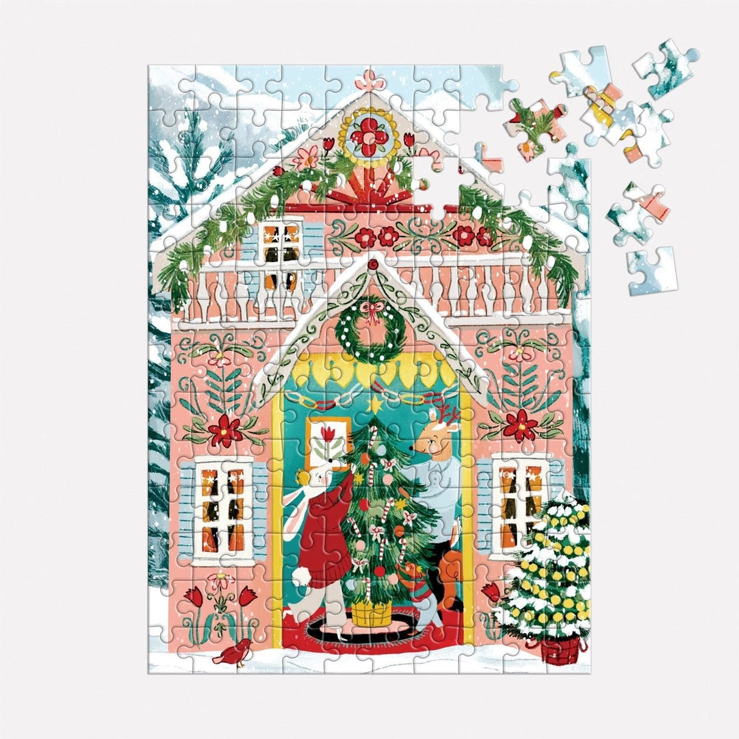 Swiss Chalet Puzzle Ornament