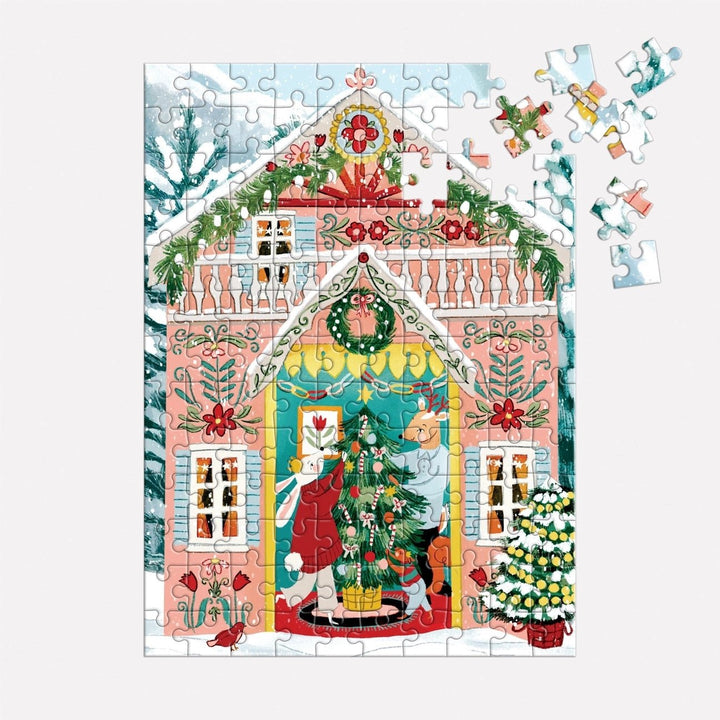 Swiss Chalet Puzzle Ornament
