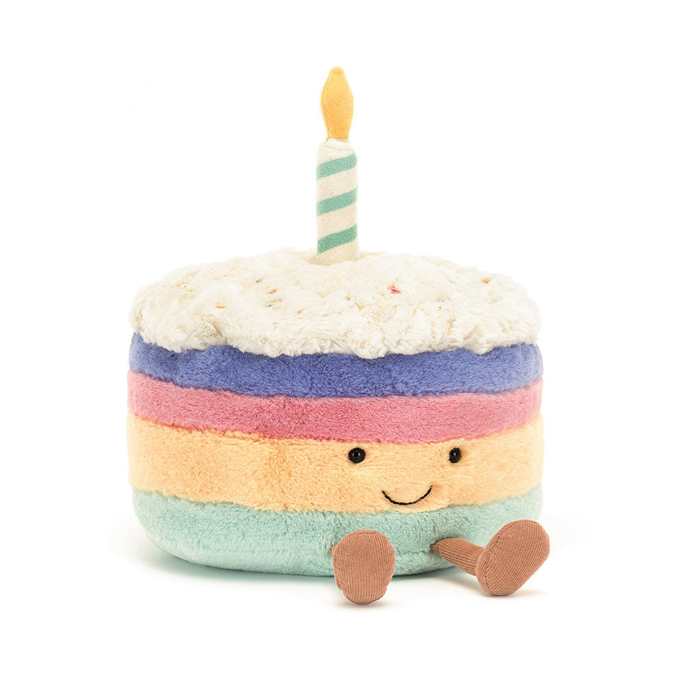 AMUSEABLES RAINBOW BIRTHDAY CAKE BY JELLYCAT - Bonjour Fête 
