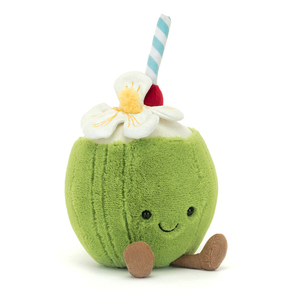 AMUSEABLES ARUBA COCONUT BY JELLYCAT Jellycat Dolls & Stuffed Animals AMUSEABLES ARUBA COCONUT BY JELLYCAT Bonjour Fete - Party Supplies
