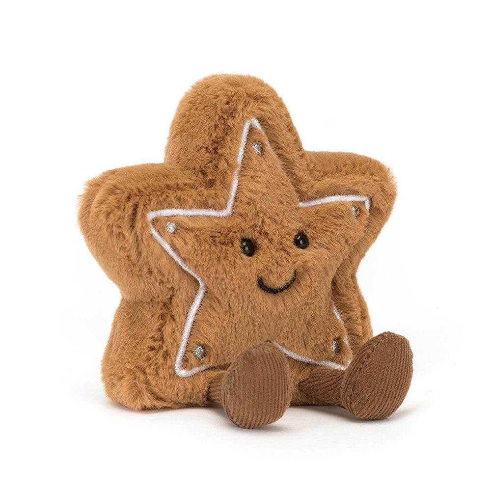 AMUSEABLES STAR COOKIE BY JELLYCAT Jellycat Holiday Toys & Books AMUSEABLES STAR COOKIE BY JELLYCAT Bonjour Fete - Party Supplies