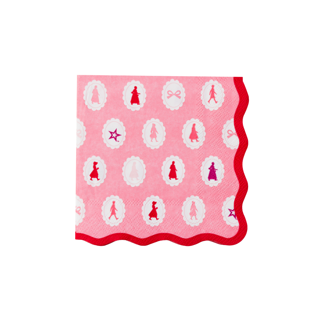 AMERICAN GIRL® X BONJOUR FETE PINK ICONS SMALL NAPKINS Bonjour Fete Napkins AMERICAN GIRL® X BONJOUR FETE PINK ICONS SMALL NAPKINS Bonjour Fete - Party Supplies