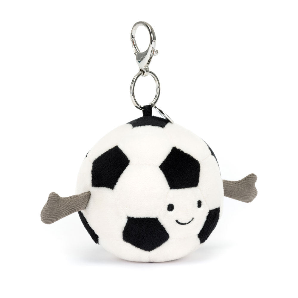 AMUSEABLES SPORTS SOCCER BAG CHARM BY JELLYCAT Jellycat Dolls & Stuffed Animals AMUSEABLES SPORTS SOCCER BAG CHARM BY JELLYCAT Bonjour Fete - Party Supplies