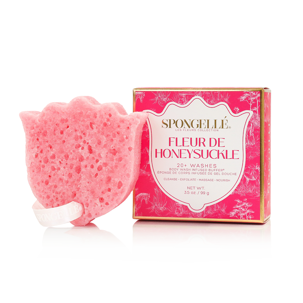Fleur de Honeysuckle | Les Fleurs Body Buffer Spongellé Body Wash Infused Buffer Fleur de Honeysuckle | Les Fleurs Body Buffer Bonjour Fete - Party Supplies