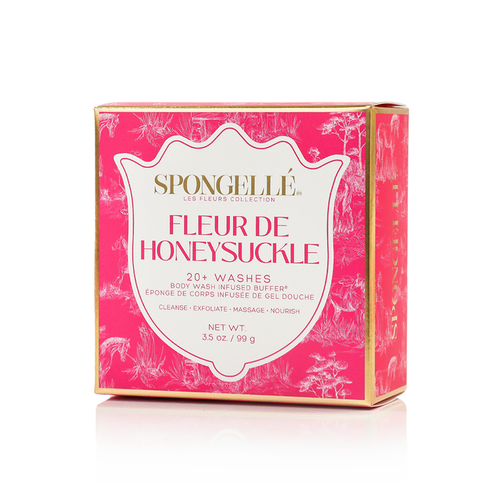 Fleur de Honeysuckle | Les Fleurs Body Buffer Spongellé Body Wash Infused Buffer Fleur de Honeysuckle | Les Fleurs Body Buffer Bonjour Fete - Party Supplies