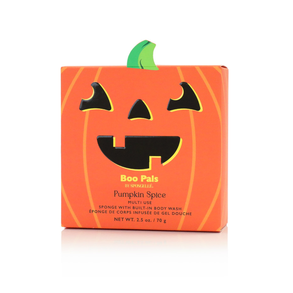 PUMPKIN SPICE SHOWER BUFFER SPONGE Spongellé Body Wash Infused Buffer PUMPKIN SPICE SHOWER BUFFER SPONGE Bonjour Fete - Party Supplies