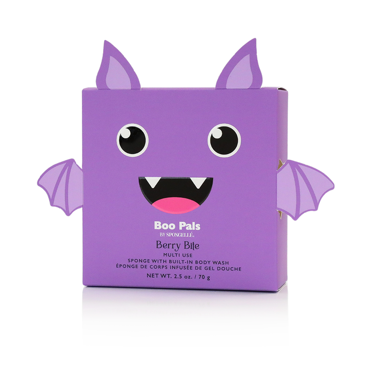 Berry Bite Bat | Boo Pals Buffer Spongellé Body Wash Infused Buffer Berry Bite Bat | Boo Pals Buffer Bonjour Fete - Party Supplies