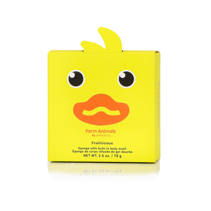 DUCK SHOWER BUFFER SPONGE Spongellé Body Wash Infused Buffer DUCK SHOWER BUFFER SPONGE Bonjour Fete - Party Supplies
