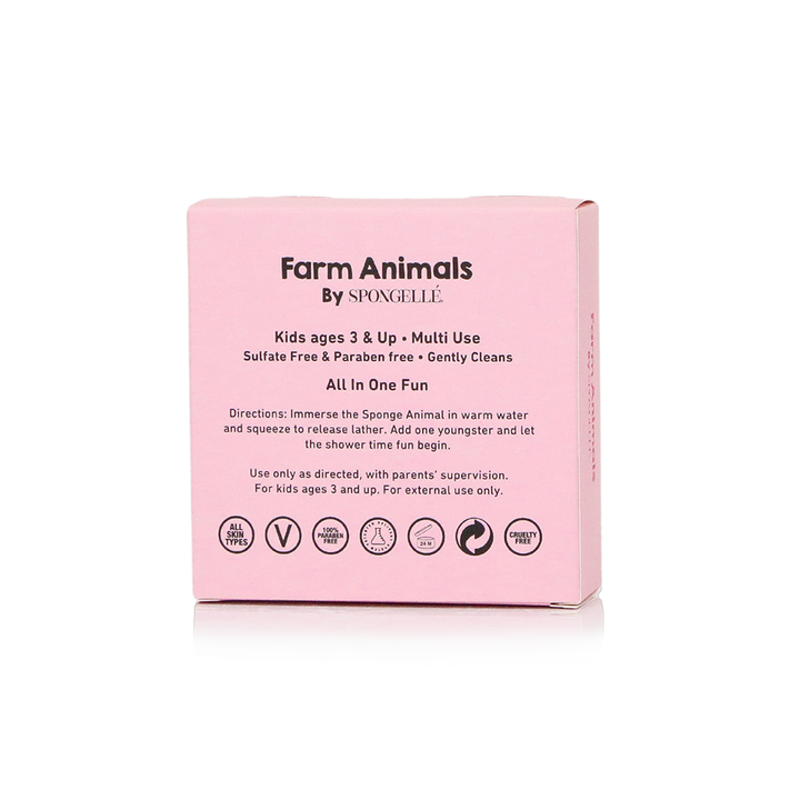 Peggy Pig | Farm Animals Spongellé Body Wash Infused Buffer Peggy Pig | Farm Animals Bonjour Fete - Party Supplies