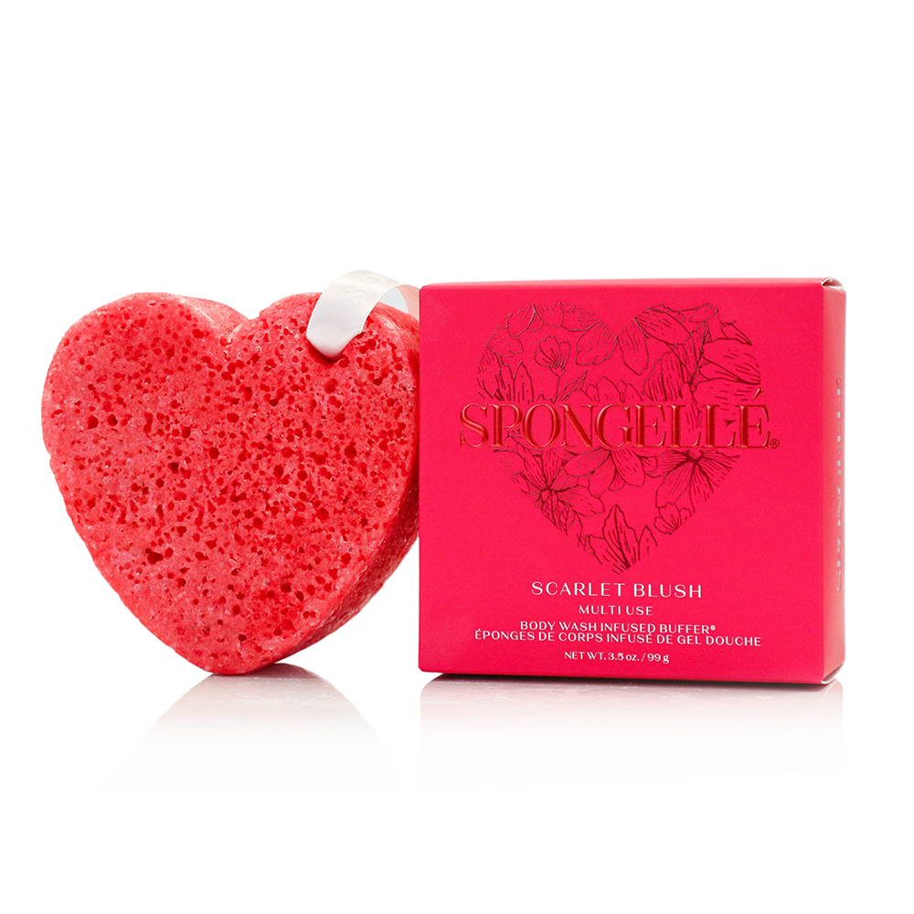Scarlet Blush | Heart Buffer Spongellé Body Wash Infused Buffer Scarlet Blush | Heart Buffer Bonjour Fete - Party Supplies