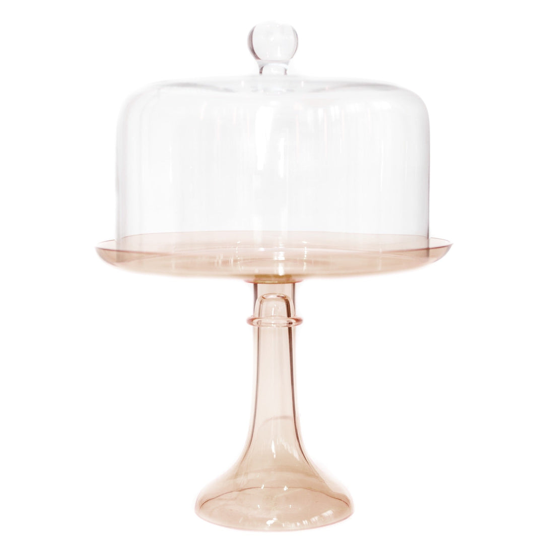 Estelle Cake Stand {Mocha Mousse (Our Amber Smoke)} Estelle Colored Glass Cake Stand Amber Smoke Estelle Cake Stand {Mocha Mousse (Our Amber Smoke)} Bonjour Fete - Party Supplies