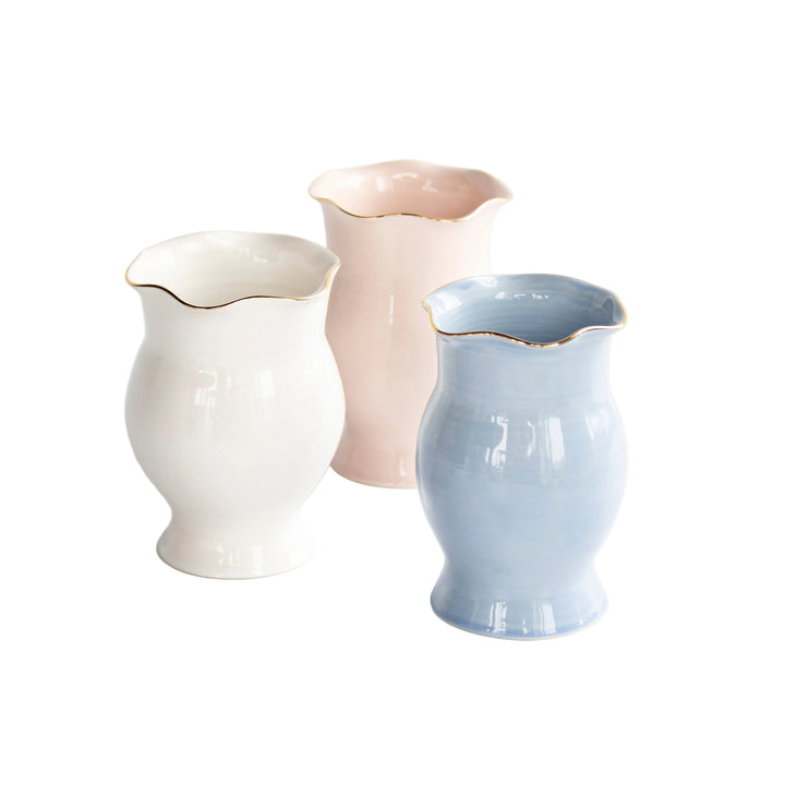 Wavy Amphora Vase