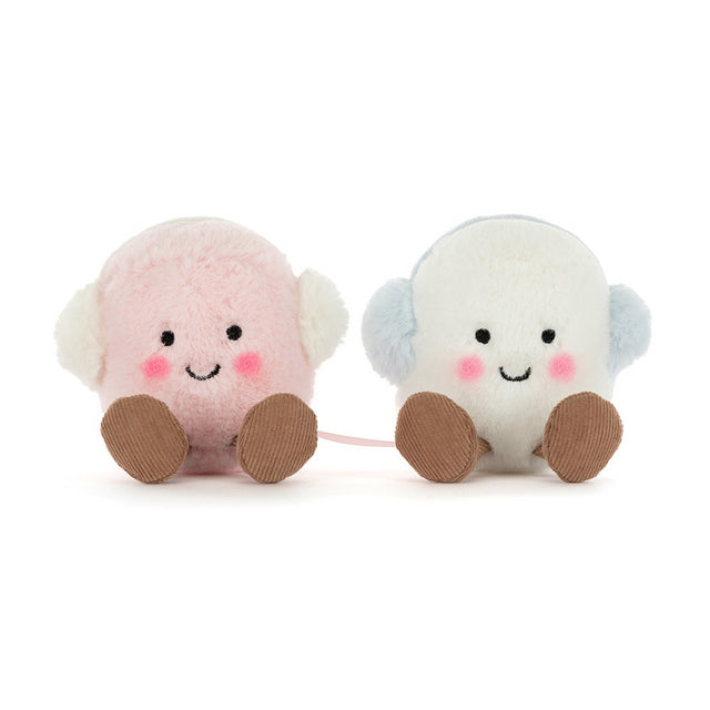 AMUSEABLES TOASTIE PINK & WHITE MARSHMALLOWS BY JELLYCAT Jellycat AMUSEABLES TOASTIE PINK & WHITE MARSHMALLOWS BY JELLYCAT Bonjour Fete - Party Supplies