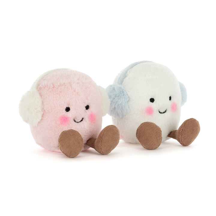 AMUSEABLES TOASTIE PINK & WHITE MARSHMALLOWS BY JELLYCAT Jellycat AMUSEABLES TOASTIE PINK & WHITE MARSHMALLOWS BY JELLYCAT Bonjour Fete - Party Supplies
