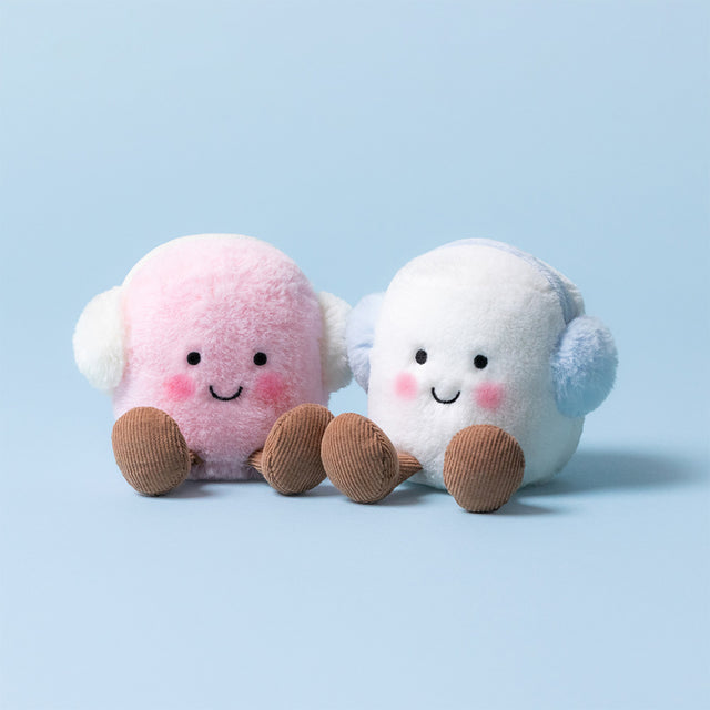 AMUSEABLES TOASTIE PINK & WHITE MARSHMALLOWS BY JELLYCAT Jellycat AMUSEABLES TOASTIE PINK & WHITE MARSHMALLOWS BY JELLYCAT Bonjour Fete - Party Supplies