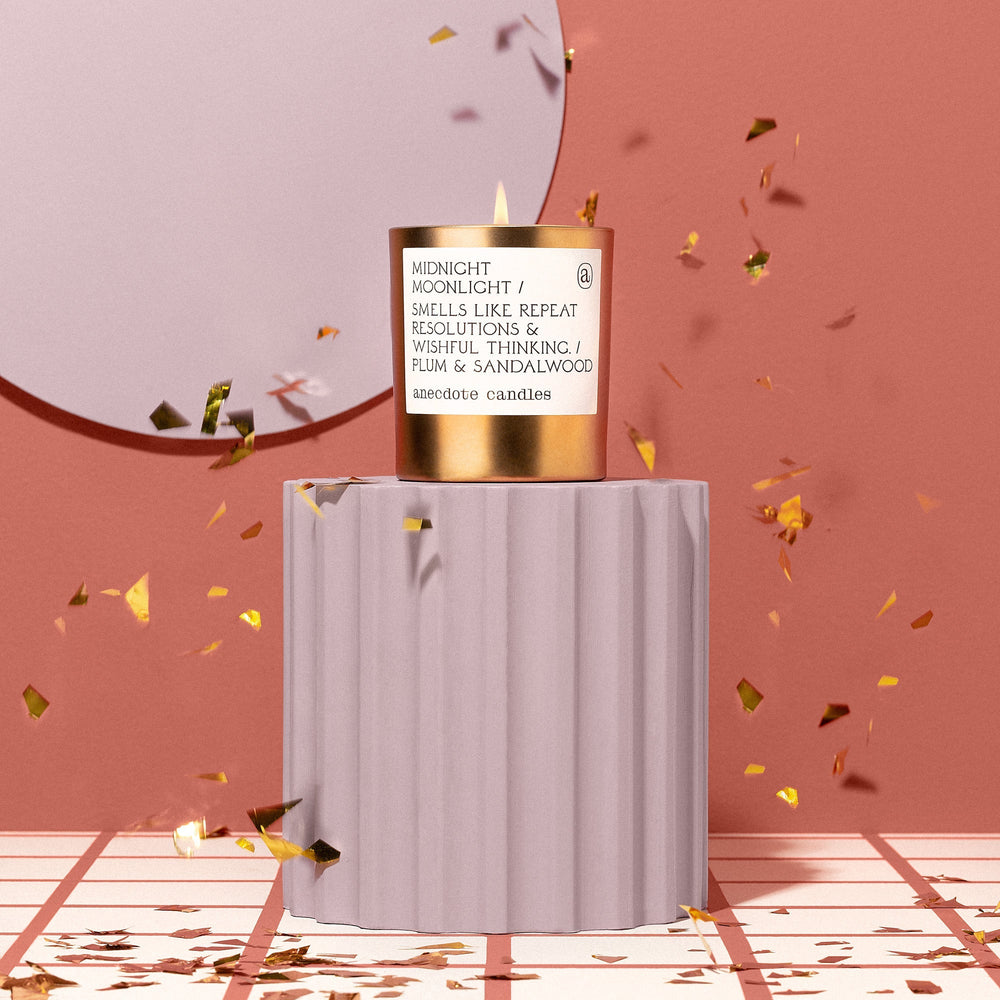 MIDNIGHT MOONLIGHT CANDLE Anecdote Candles candle MIDNIGHT MOONLIGHT CANDLE Bonjour Fete - Party Supplies
