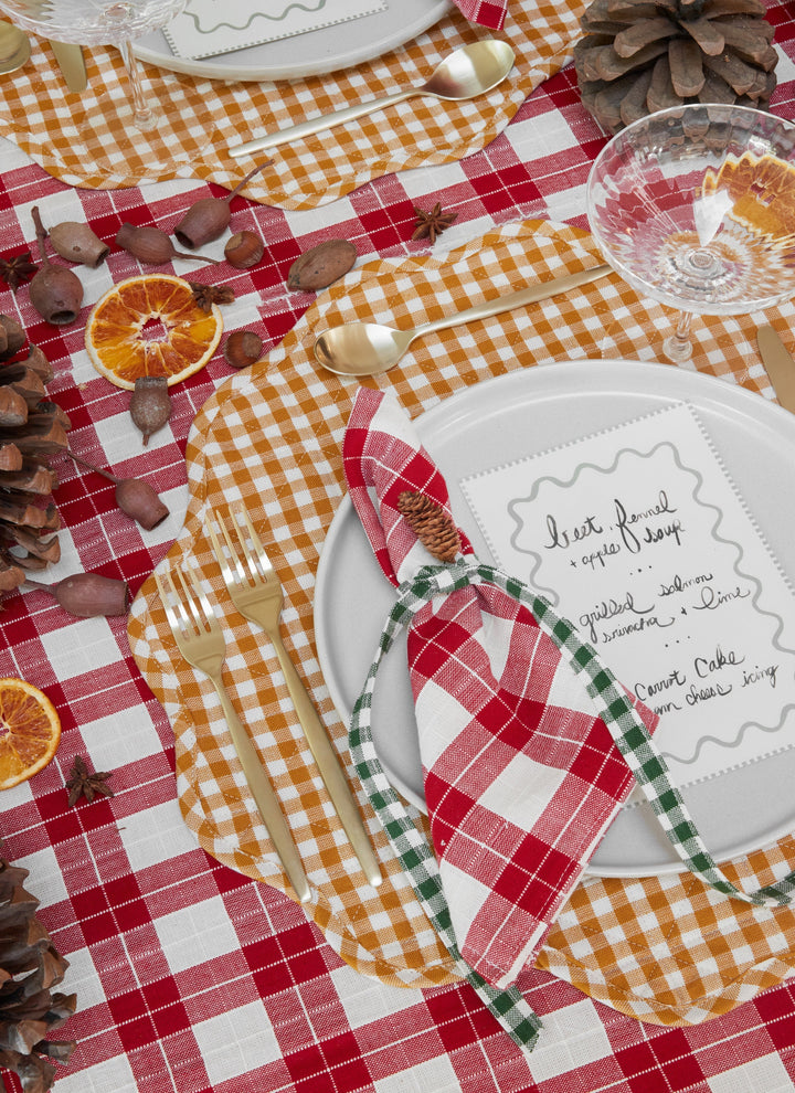 ANNABELLE PLAID - Red Napkins Heather Taylor Home simple ANNABELLE PLAID - Red Napkins Bonjour Fete - Party Supplies
