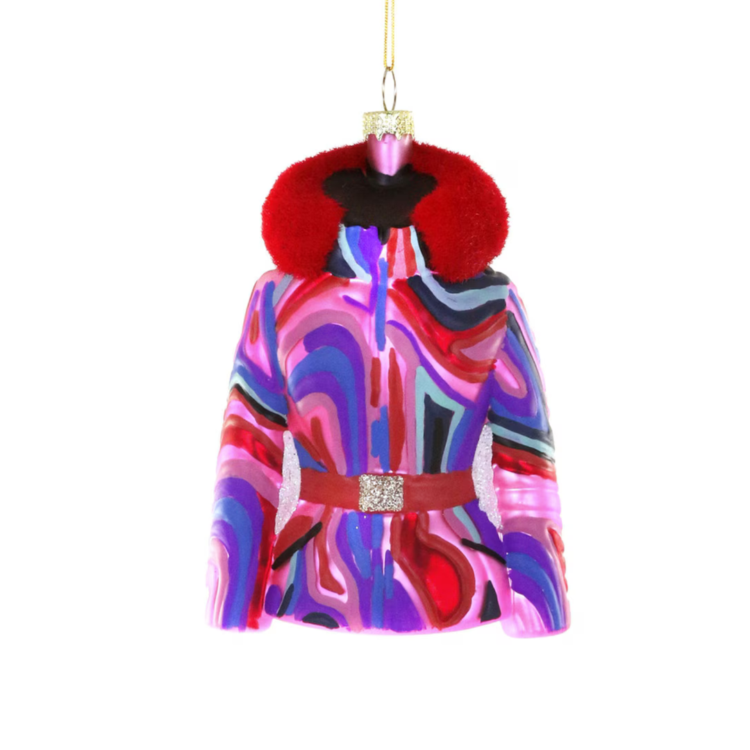 APRES SKI JACKET GLASS ORNAMENT BY CODY FOSTER Cody Foster Co. APRES SKI JACKET GLASS ORNAMENT BY CODY FOSTER Bonjour Fete - Party Supplies