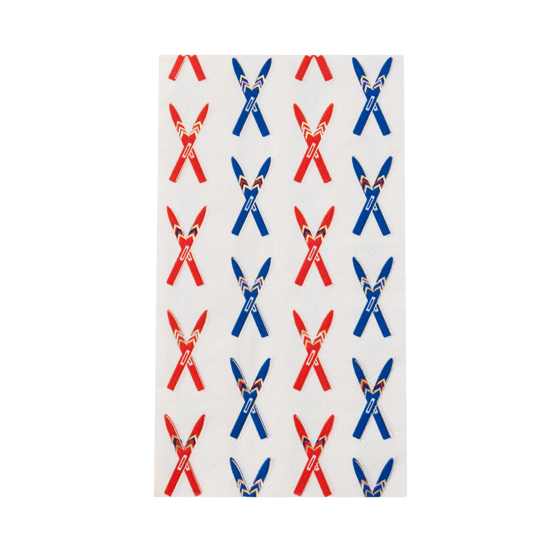 APRES SKI GUEST TOWELS Bonjour Fete Napkins Apres Ski Guest Towels - Luxury Paper Towels for Your Ski Resort Bonjour Fete - Party Supplies