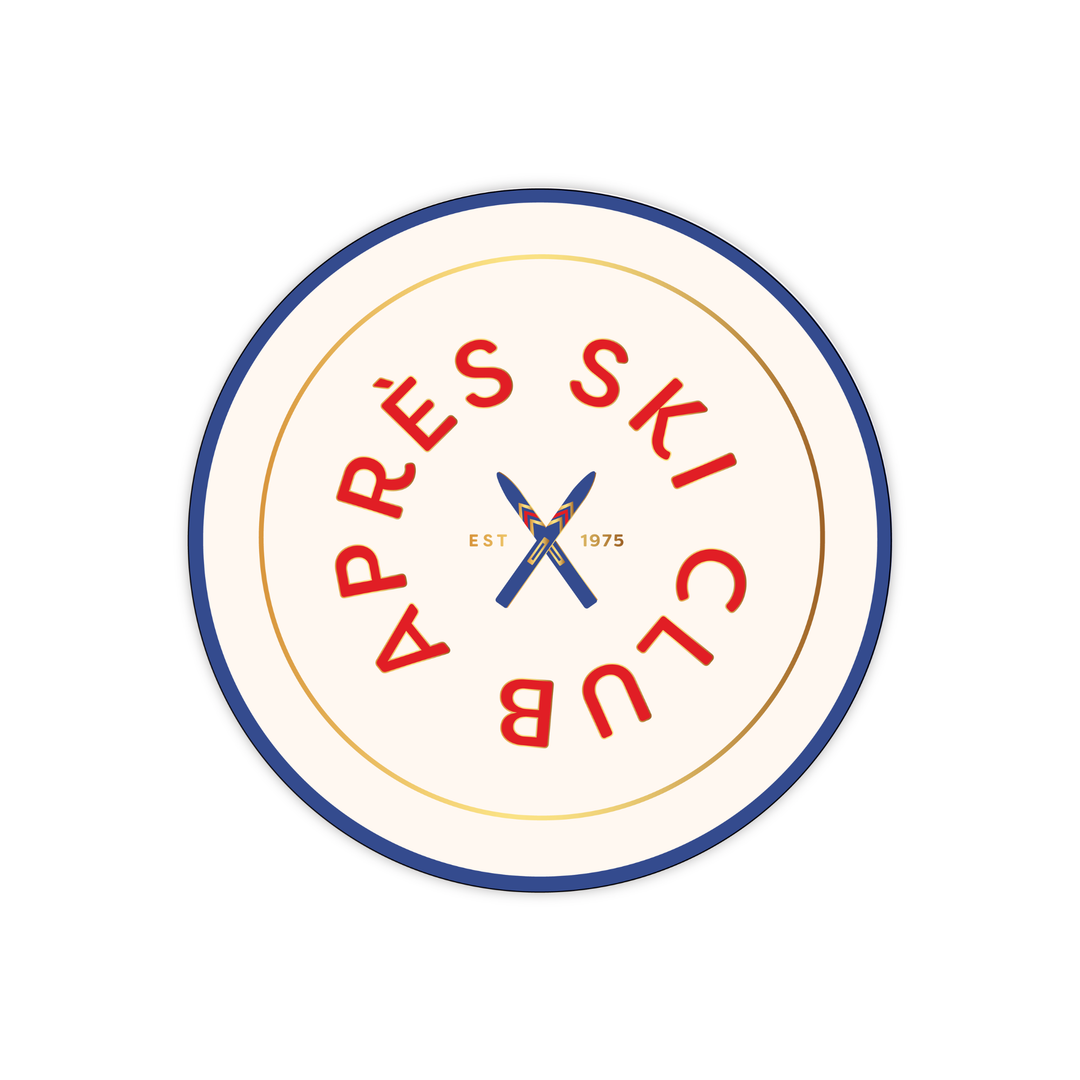 APRES SKI SMALL PLATES Bonjour Fete Plates APRES SKI SMALL PLATES Bonjour Fete - Party Supplies