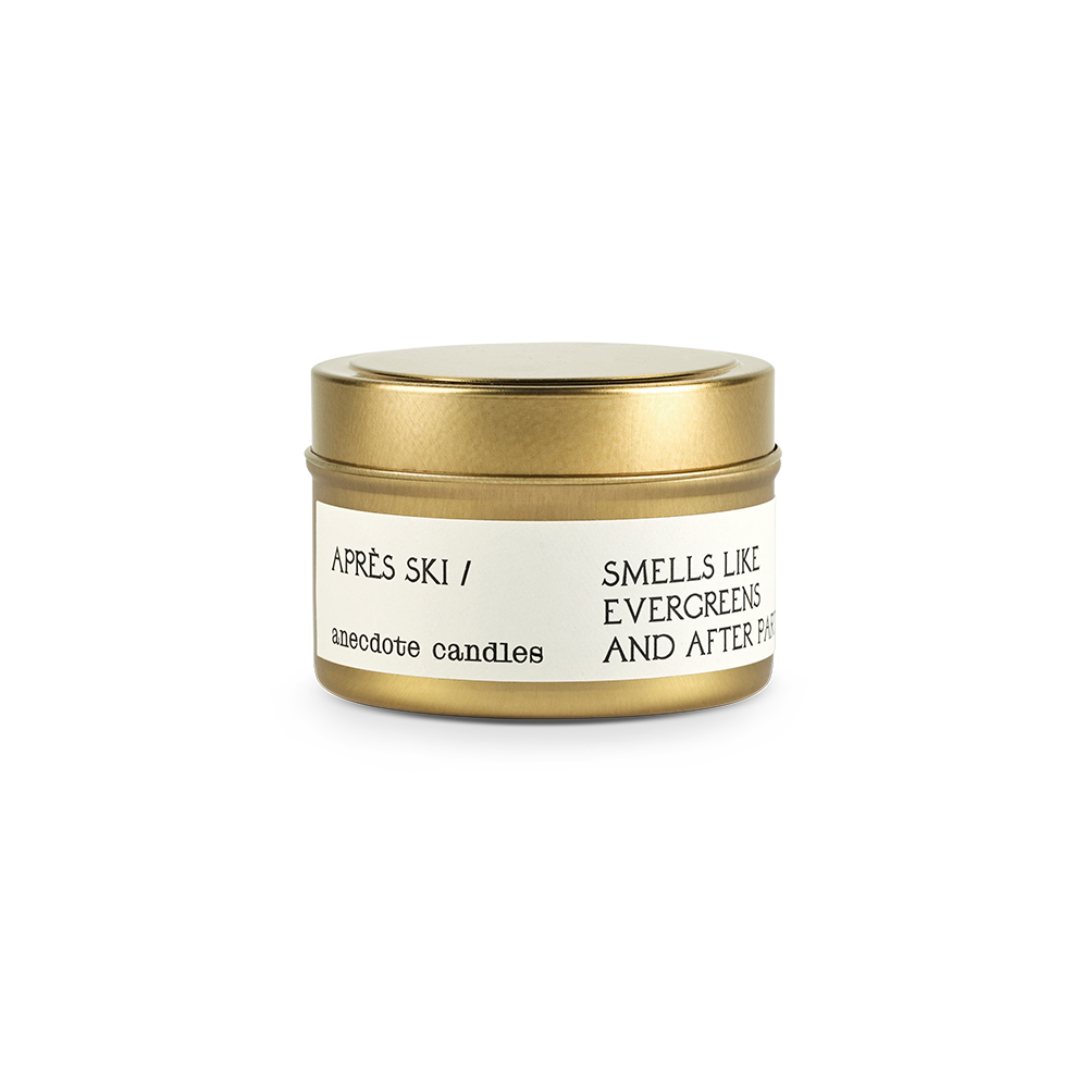 Après SKI CANDLE Anecdote Candles candles Travel Tin Après SKI CANDLE Bonjour Fete - Party Supplies