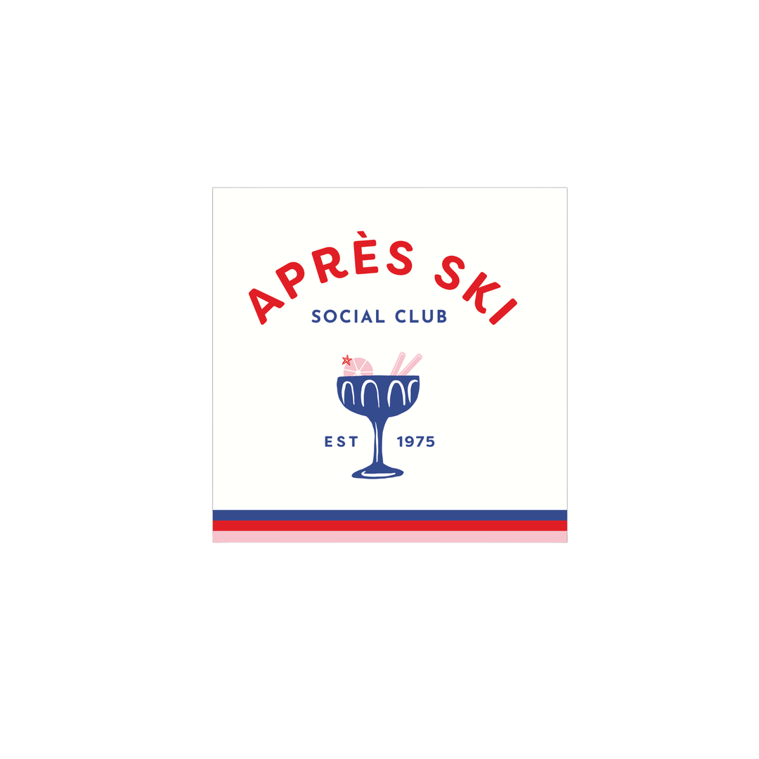 APRES SKI COCKTAIL NAPKINS Bonjour Fete Napkins APRES SKI COCKTAIL NAPKINS Bonjour Fete - Party Supplies