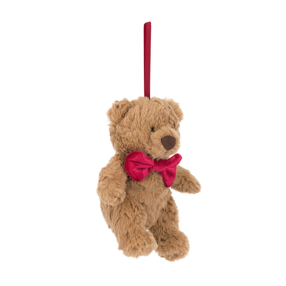 BARTHOLOMEW BEAR ORNAMENT BY JELLYCAT Jellycat Dolls & Stuffed Animals BARTHOLOMEW BEAR ORNAMENT BY JELLYCAT Bonjour Fete - Party Supplies