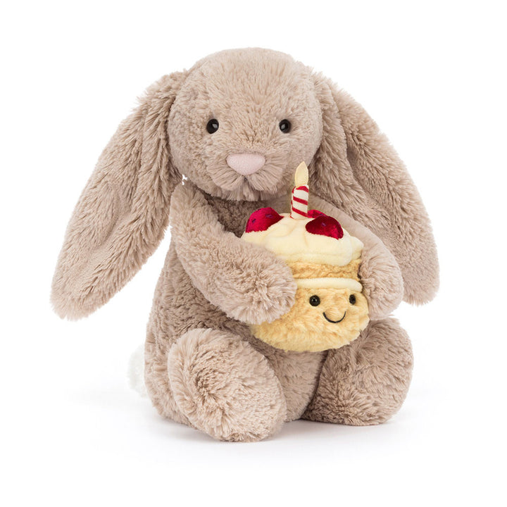 Bashful Beige Birthday Bunny by Jellycat