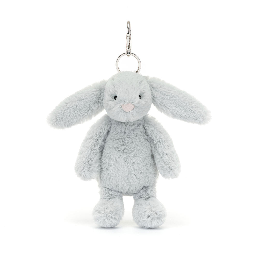BASHFUL SILVER BUNNY BAG CHARM BY JELLYCAT Jellycat Dolls & Stuffed Animals BASHFUL SILVER BUNNY BAG CHARM BY JELLYCAT Bonjour Fete - Party Supplies