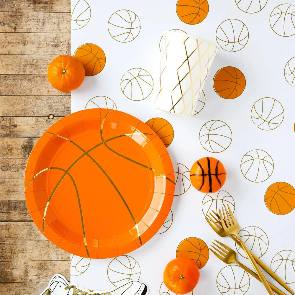 BASKETBALL NET PARTY CUPS My Mind’s Eye Cups Bonjour Fete - Party Supplies