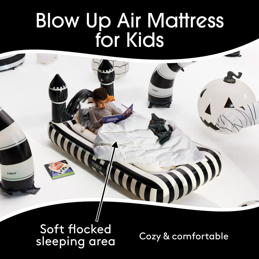 Spider Castle Halloween Kids Air Mattress