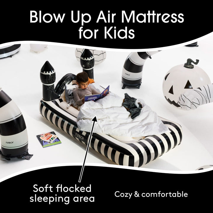 Spider Castle Halloween Kids Air Mattress