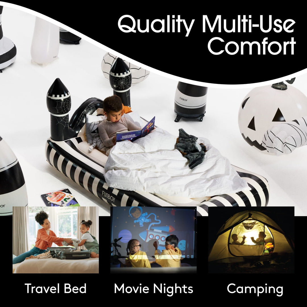 Spider Castle Halloween Kids Air Mattress
