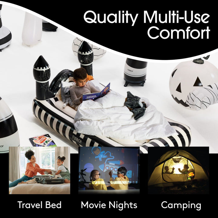Spider Castle Halloween Kids Air Mattress