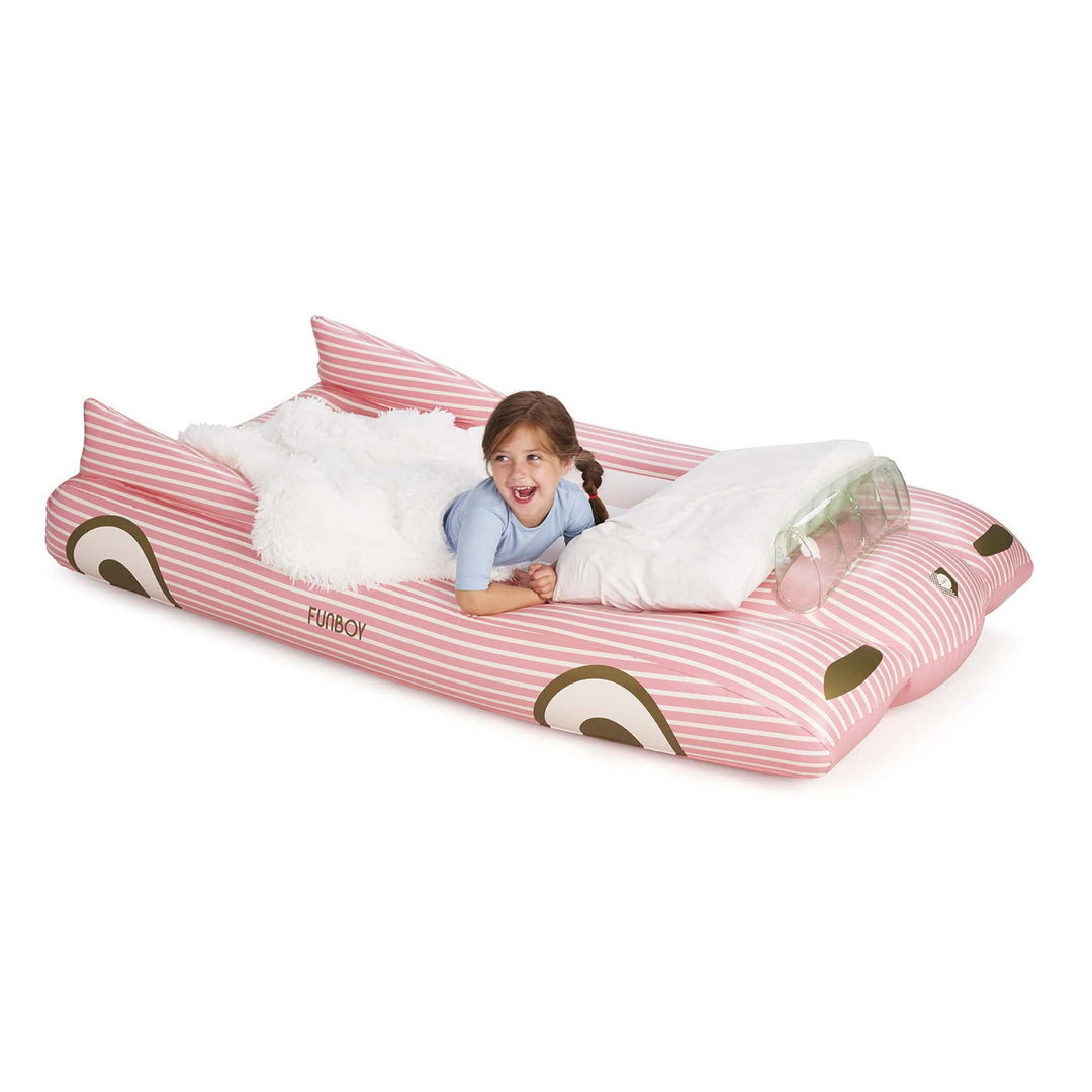 Pink Convertible Kids Sleepover Air Mattress Funboy Inflatable Mattress Bonjour Fete - Party Supplies