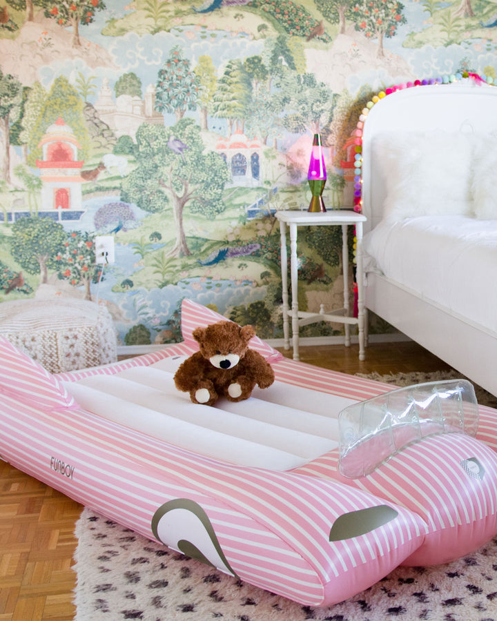 PINK VINTAGE CAR SLEEPOVER KIDS AIR MATTRESS Funboy Inflatable Mattress PINK VINTAGE CAR SLEEPOVER KIDS AIR MATTRESS Bonjour Fete - Party Supplies
