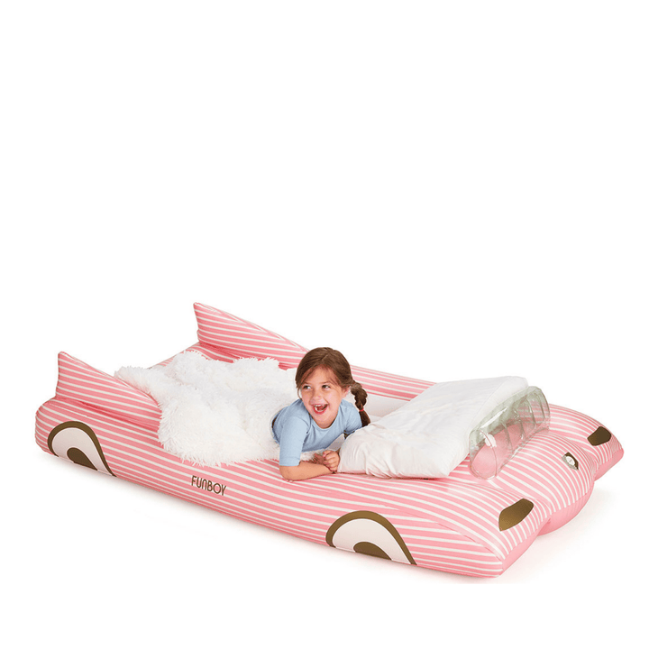 PINK VINTAGE CAR SLEEPOVER KIDS AIR MATTRESS Funboy Inflatable Mattress PINK VINTAGE CAR SLEEPOVER KIDS AIR MATTRESS Bonjour Fete - Party Supplies