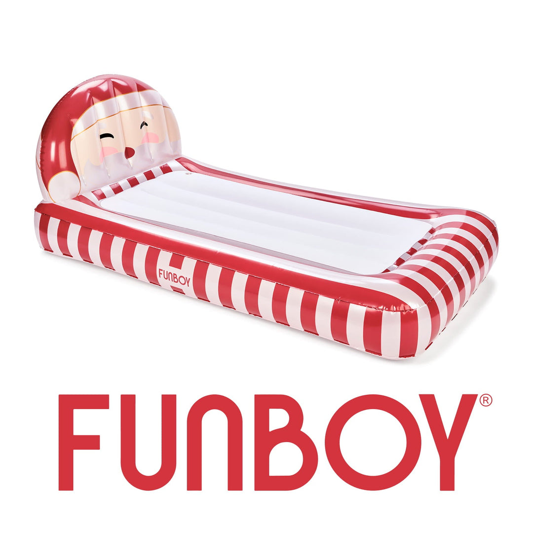 Santa kids air mattress on white