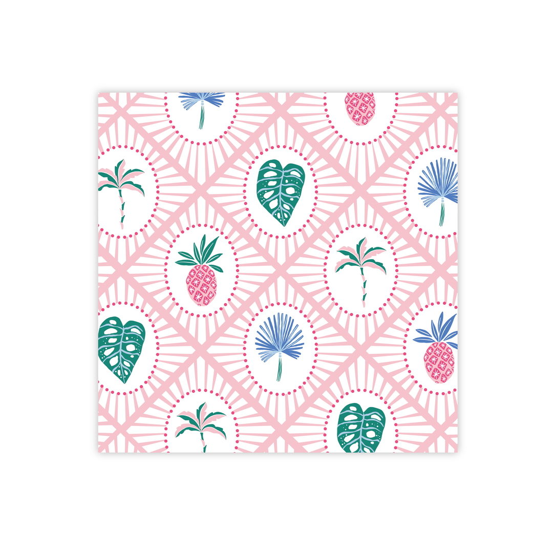 LUAU TROPICAL ICON LARGE NAPKINS Bonjour Fete Napkins LUAU TROPICAL ICON LARGE NAPKINS Bonjour Fete - Party Supplies